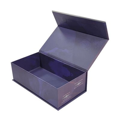 Recycled Materials Customized Luxury Magnet Rigid Flat Lid Magnetic Paper Packaging Gift Box with Paper Insert