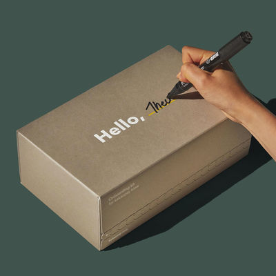 Custom Corrugated Cardboard Mailer Boxes FSC Certified Easy Tear Strip Opening Seal