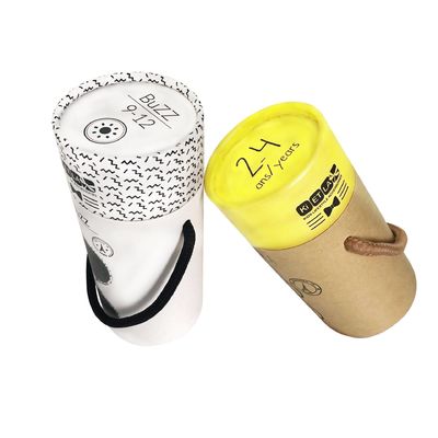 Round Gift Packaging Boxes Recycled Paper Tube Box Packaging CMYK Color