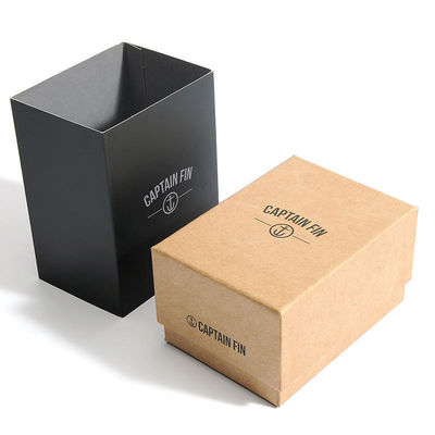 CMYK Rectangle Lid And Base Box Cardboard Paper Empty Wrist Watch Packaging Box