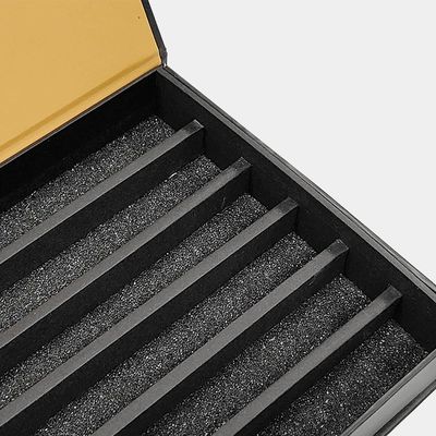 Custom Black Waist Bead Packaging Magnetic Cardboard Closure Gift Box for Custom Sizes