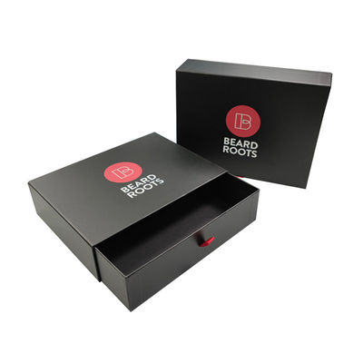 Large Hair Wig Gift Packaging Boxes Black Slide Drawer Box Packaging