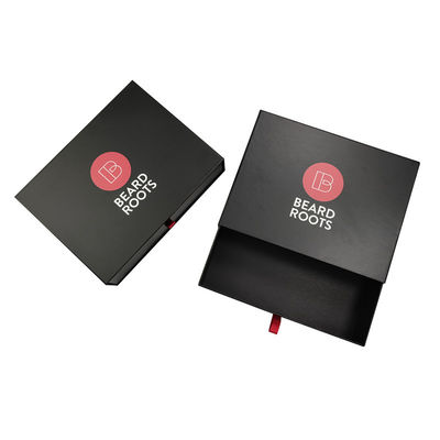 Large Hair Wig Gift Packaging Boxes Black Slide Drawer Box Packaging