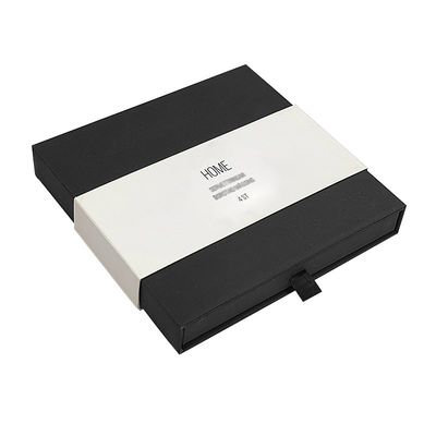 Large Hair Wig Gift Packaging Boxes Black Slide Drawer Box Packaging