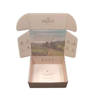 Eco Friendly Custom Corrugated Mailer Boxes For Cosmetic And Garment Packaging