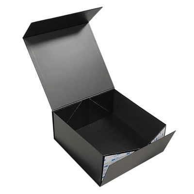 CMYK or pantone Custom Luxury Black Large Foldable Banquet Glass Drinkware Tableware Magnet Packaging Gift Box