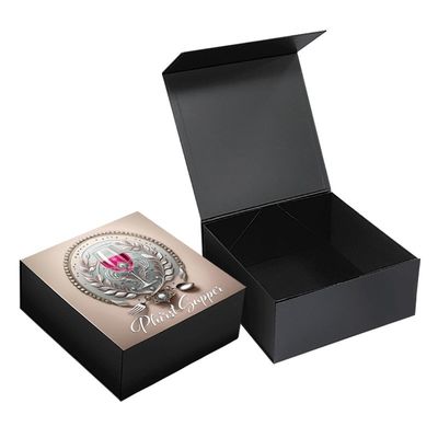 Banquet Glass Set Packaging Box with Custom UV Logo Finish and Foldable Magnetic Closure