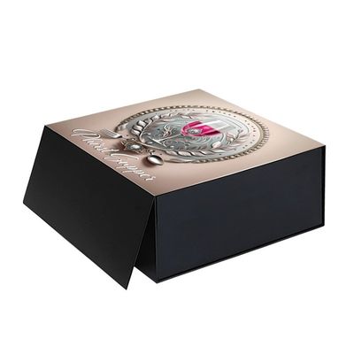 Banquet Glass Set Packaging Box with Custom UV Logo Finish and Foldable Magnetic Closure