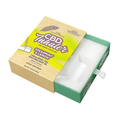 Handmade Rigid Paper Drawer Sliding Packaging Box for Luxury Boxes Metered Inhaler