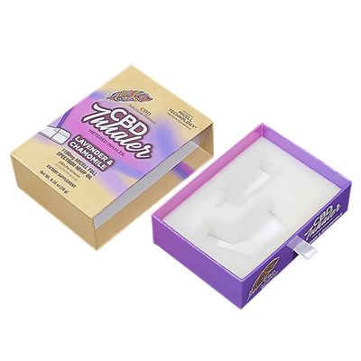 Handmade Rigid Paper Drawer Sliding Packaging Box for Luxury Boxes Metered Inhaler