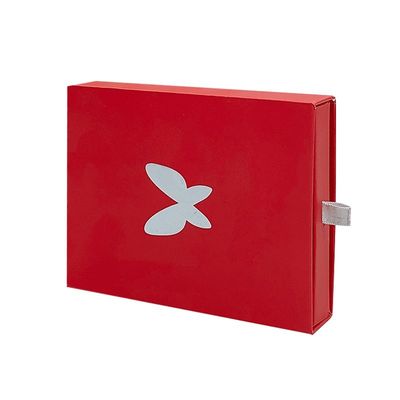 Grey Board Customize Logo Slid Drawer Paper Box Gift Package Box With Silver Foil