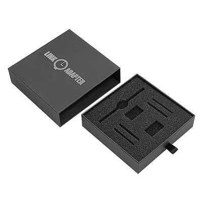 Custom Logo Gift Display Black Rigid Cardboard Watch Box Cases Paper Carton for Benefit