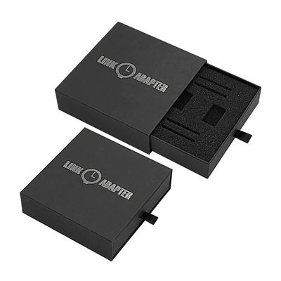 Custom Logo Gift Display Black Rigid Cardboard Watch Box Cases Paper Carton for Benefit