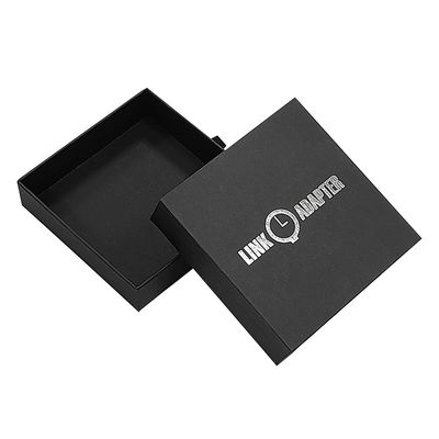 Personalized Logo Fashion Design Cardboard Watch Storage Drawer Box with Sponge Liner
