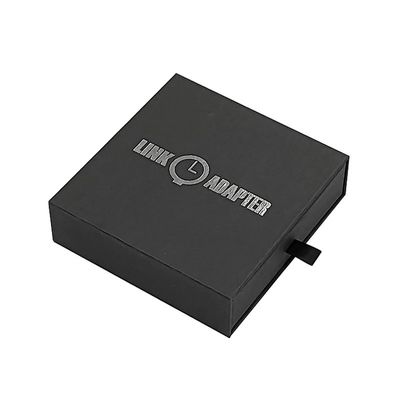 Personalized Logo Fashion Design Cardboard Watch Storage Drawer Box with Sponge Liner