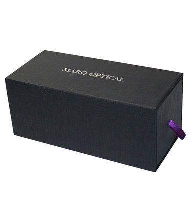 Recyclable Black Drawer Packaging Box Black Kraft Paper Gift Boxes Customized