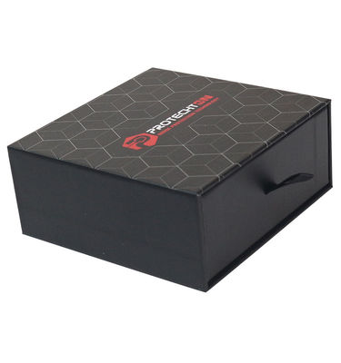 Recyclable Black Drawer Packaging Box Black Kraft Paper Gift Boxes Customized
