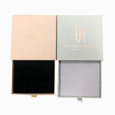 Custom Paper Jewelry Drawer Packaging Box Recycled With Magnet Closure