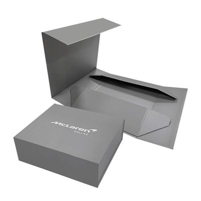 Custom Order Custom Color Size Grey Folding Cardboard Paper Box with Magnetic Lid