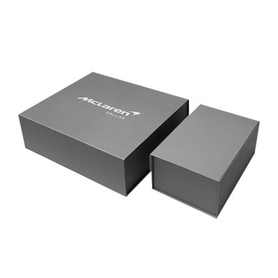 Custom Order Custom Color Size Grey Folding Cardboard Paper Box with Magnetic Lid