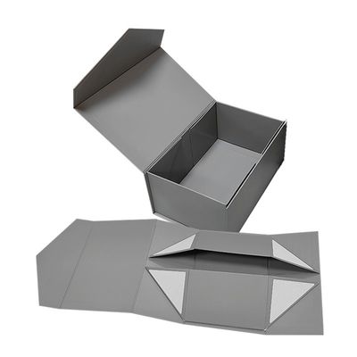 Custom Order Custom Color Size Grey Folding Cardboard Paper Box with Magnetic Lid
