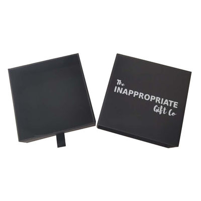 Matte Black Paper Gift Package Box Custom For Jewelry Watch Eyewear