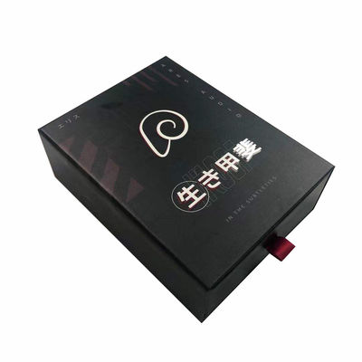 Matte Black Paper Gift Package Box Custom For Jewelry Watch Eyewear