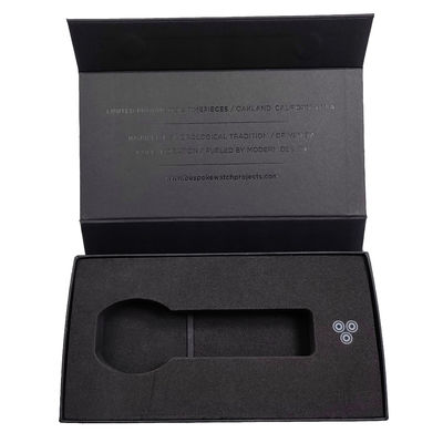 Custom Logo Grey Board Magnetic Box with Magnetic Closure and EVA Insert TUV Verified