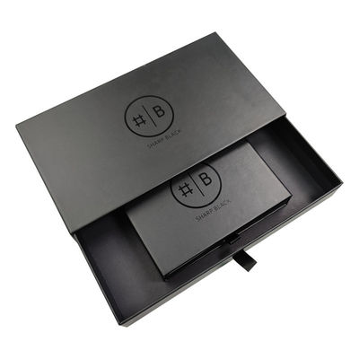 Rigid Boxes Customized Luxury Folding Black Cardboard Magnetic Black Gift Box with Sponge Liner