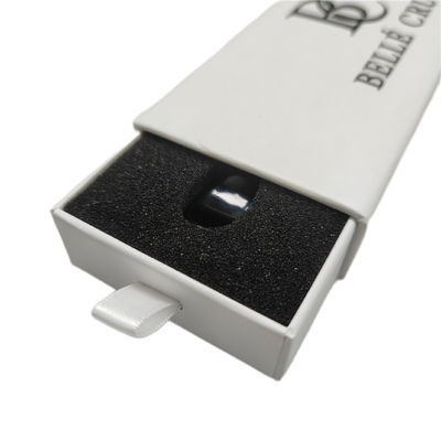Toothpaste Packaging Box Recycled Paper Stock Drawer Type White Box with Foam Inlay
