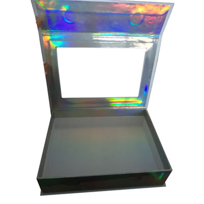 Supermarket Matt Black Magnetic Packaging Box Cardboard Gift Boxes With Clear Window