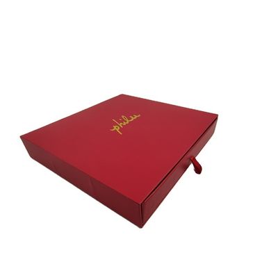 Recyclable CMYK/PANTONE Printing Red Magnetic Box Gift Set for End Luxury Packaging