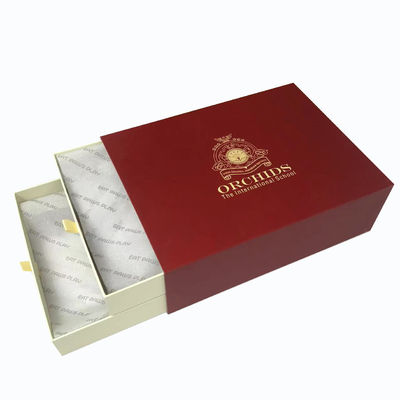 Recyclable CMYK/PANTONE Printing Red Magnetic Box Gift Set for End Luxury Packaging
