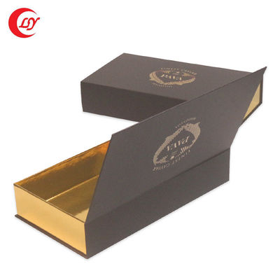 Gold Packaging Black Red Caviar Tin Jar Gift Set with Paperboard Packaging and Sleeve