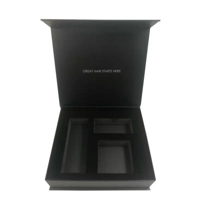 Paperboard Black Matt Luxury Honey Packaging Gift Set Personalized Size Cream Jar Magnetic Rigid Cardboard Box