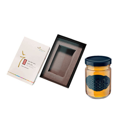 Paperboard Black Matt Luxury Honey Packaging Gift Set Personalized Size Cream Jar Magnetic Rigid Cardboard Box