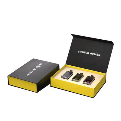 Paperboard Black Matt Luxury Honey Packaging Gift Set Personalized Size Cream Jar Magnetic Rigid Cardboard Box