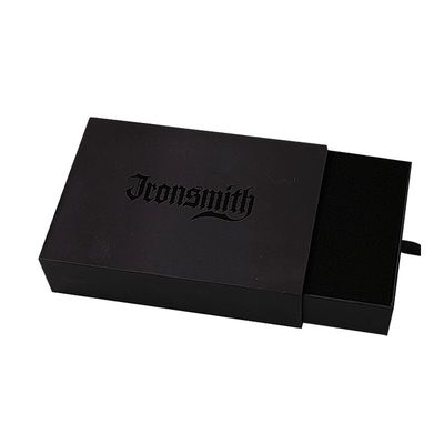 ISO9001 Qualified Matte Black Necklace Boxes for Customized Packaging CMYK/PANTONE
