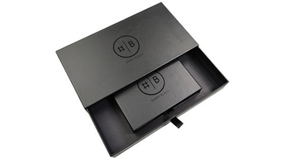 ISO9001 Qualified Matte Black Necklace Boxes for Customized Packaging CMYK/PANTONE