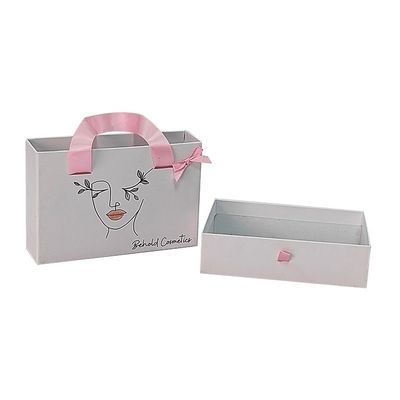 Others Box Type Logo Printing Luxury Wallet Cardboard Slide Boxes with Ribbon Handle