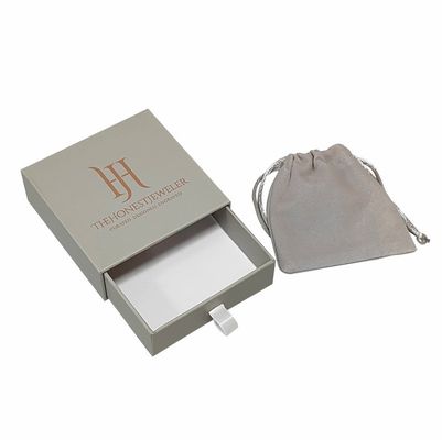 CMYK Small Slide Drawer Box Packaging Sliding Drawer Hard Rustic Paper Jewelry Gift Box