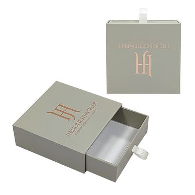 CMYK Small Slide Drawer Box Packaging Sliding Drawer Hard Rustic Paper Jewelry Gift Box