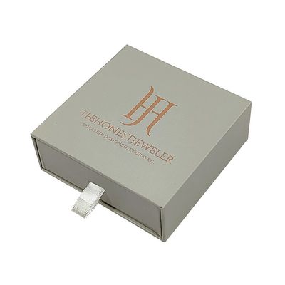 CMYK Small Slide Drawer Box Packaging Sliding Drawer Hard Rustic Paper Jewelry Gift Box