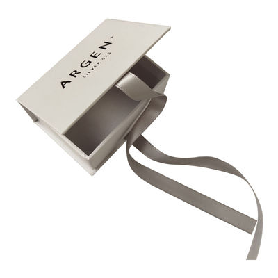 Eco-Friendly Custom Magnetic Flap Cardboard Necklace Packaging with Transparent Window