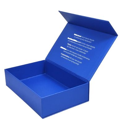 Custom Screen Printing Logo Plain White Magnetic Folding Gift Box For Your Requirements