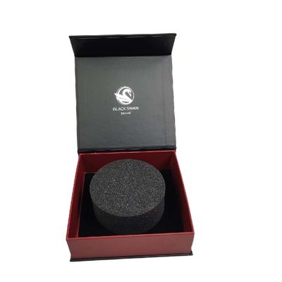 Custom Logo Luxury Black Gift Box with Magnetic Closure Made from Recycled Materials