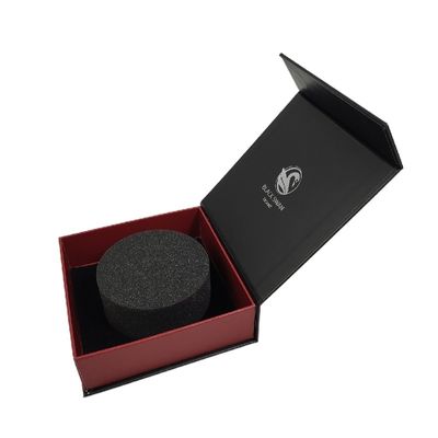 Custom Logo Luxury Black Gift Box with Magnetic Closure Made from Recycled Materials