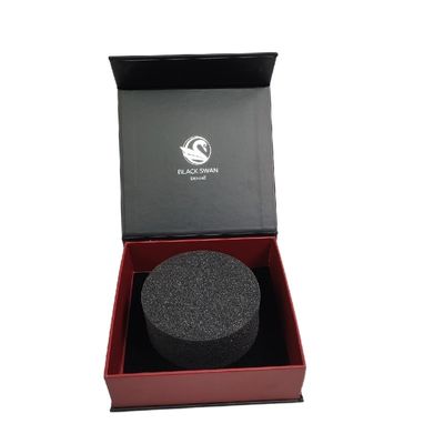 Custom Logo Luxury Black Gift Box with Magnetic Closure Made from Recycled Materials