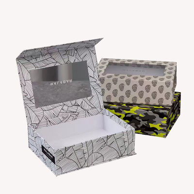 Custom Magnetic Book Shape Box Perfume Bottle Packing Paper Gift Box with PVC Window