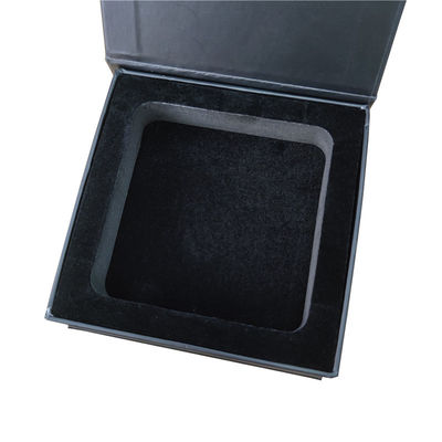 Others Custom Design Matte Black Rigid Paper Cardboard Gift Packaging Magnetic Box with Foam Insert